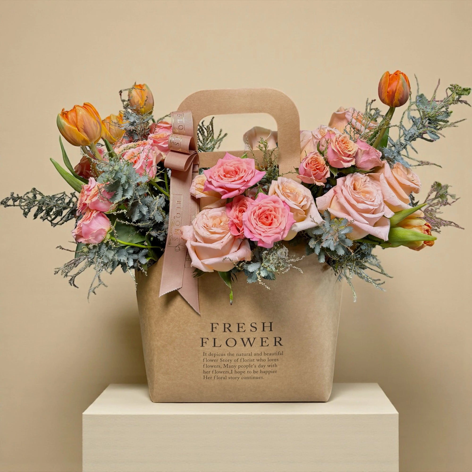 Sunset Garden Floral Tote