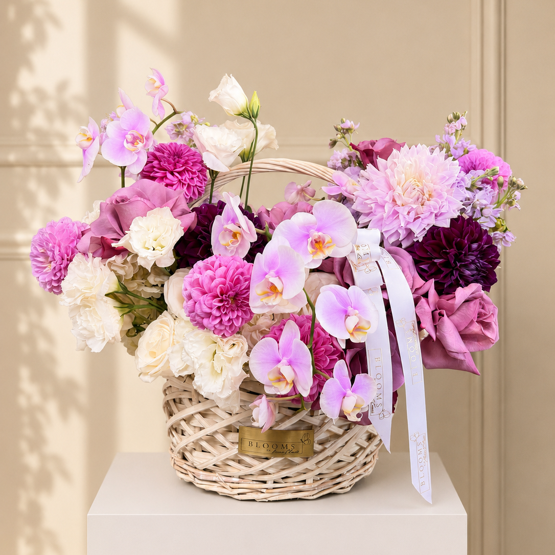 lavender luxury flower arrangement The Amara