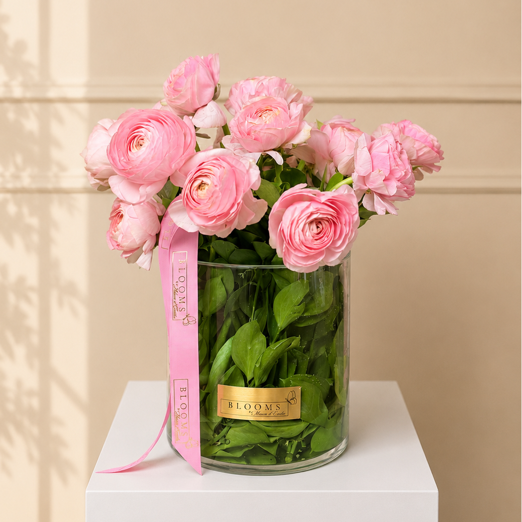 Blush Ranunculus Vase