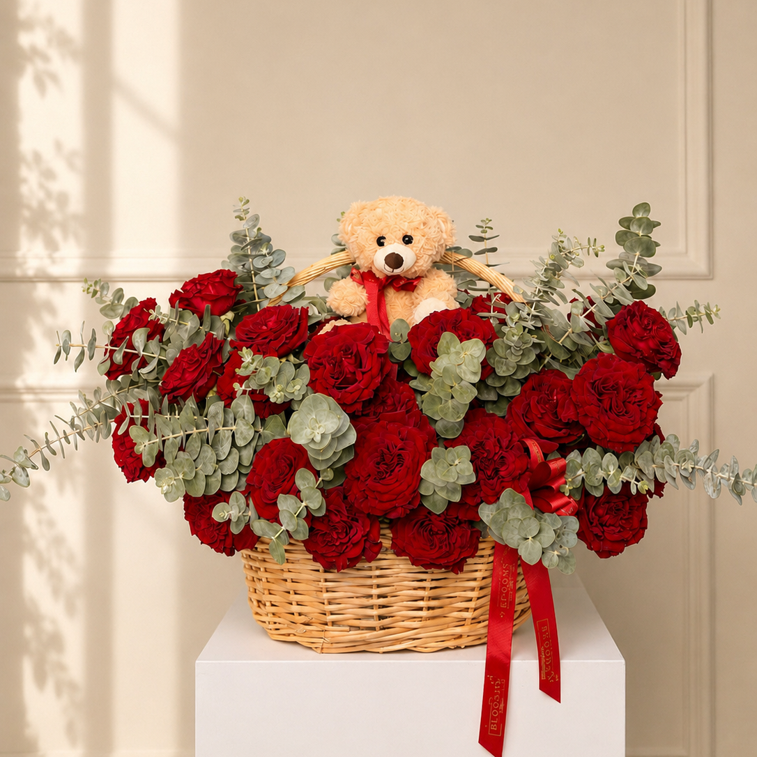 Crimson Keepsake Basket