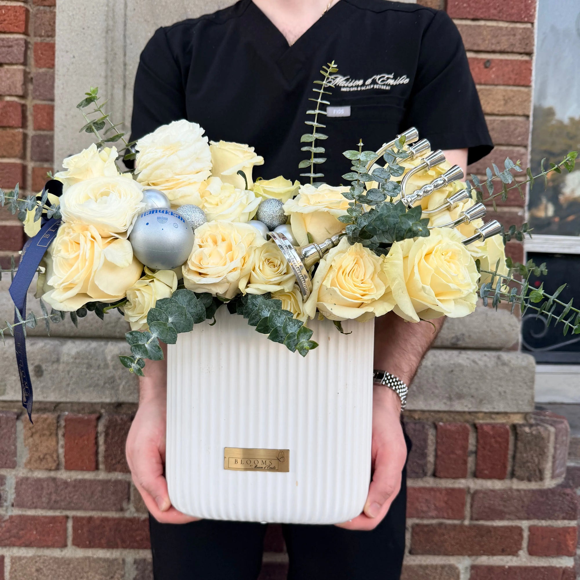 Hanukkah Serene Glow Arrangement