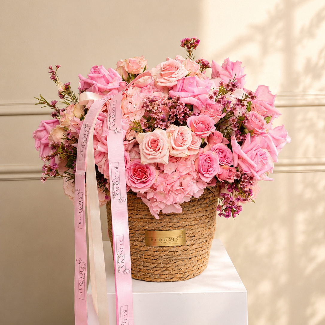 Blush Serenade Basket