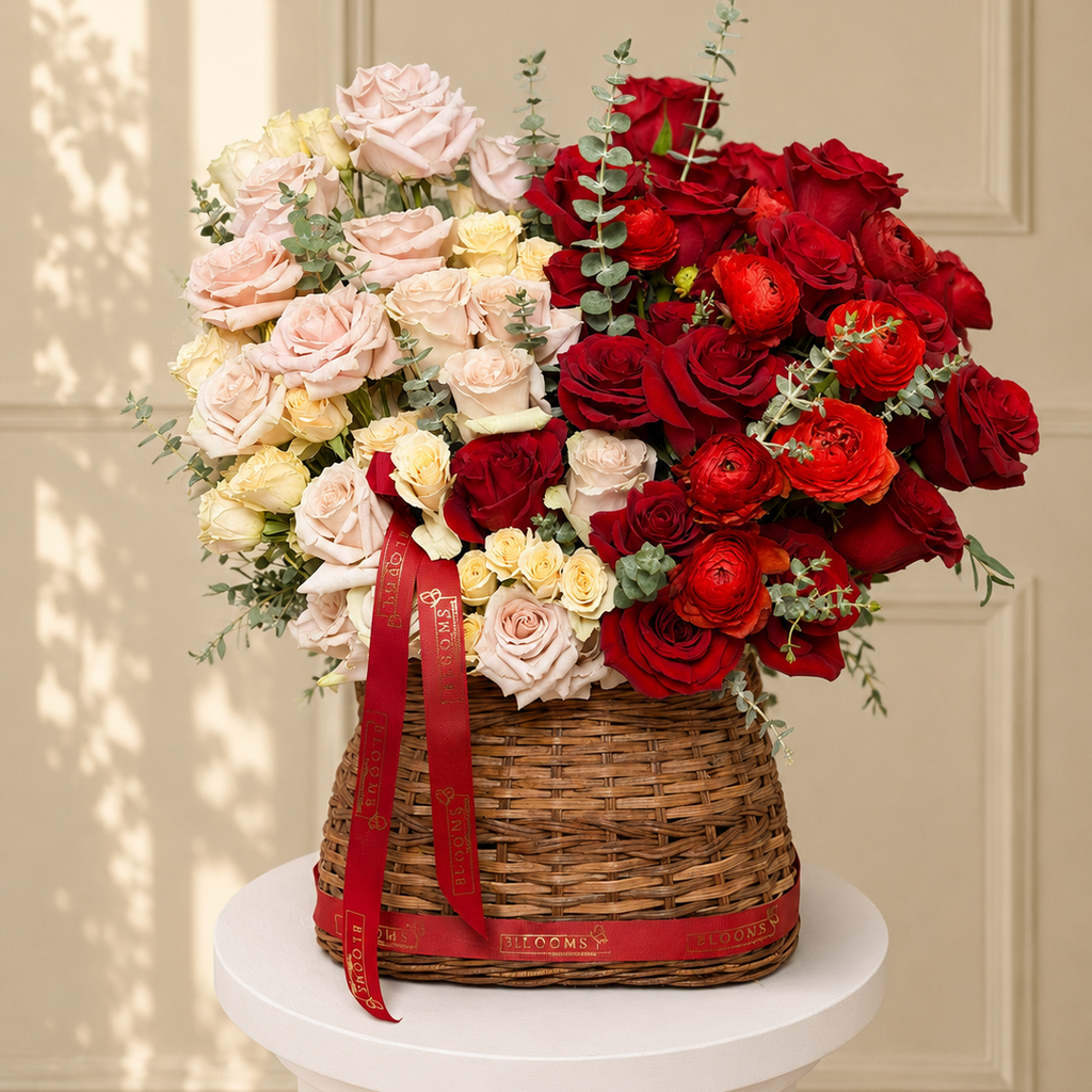 The Two-Tone Rouge Basket