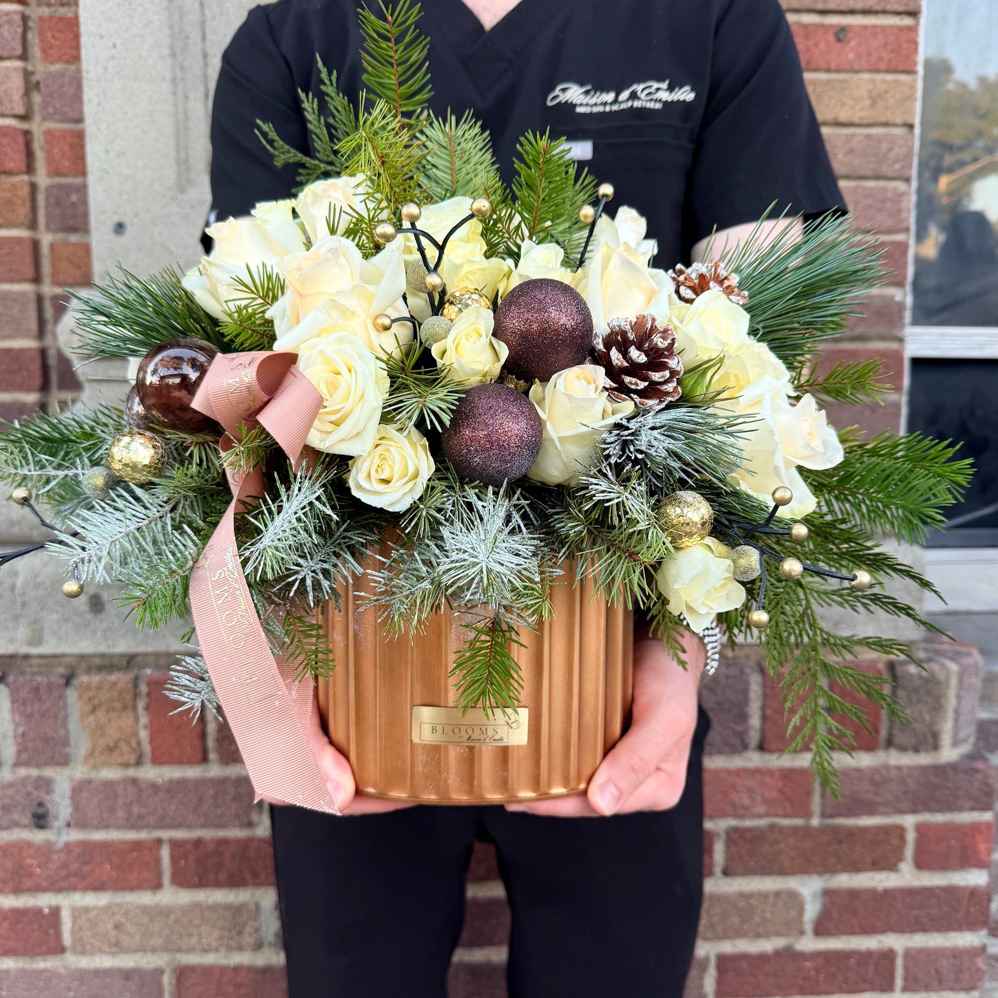 The Golden Evergreen Arrangement