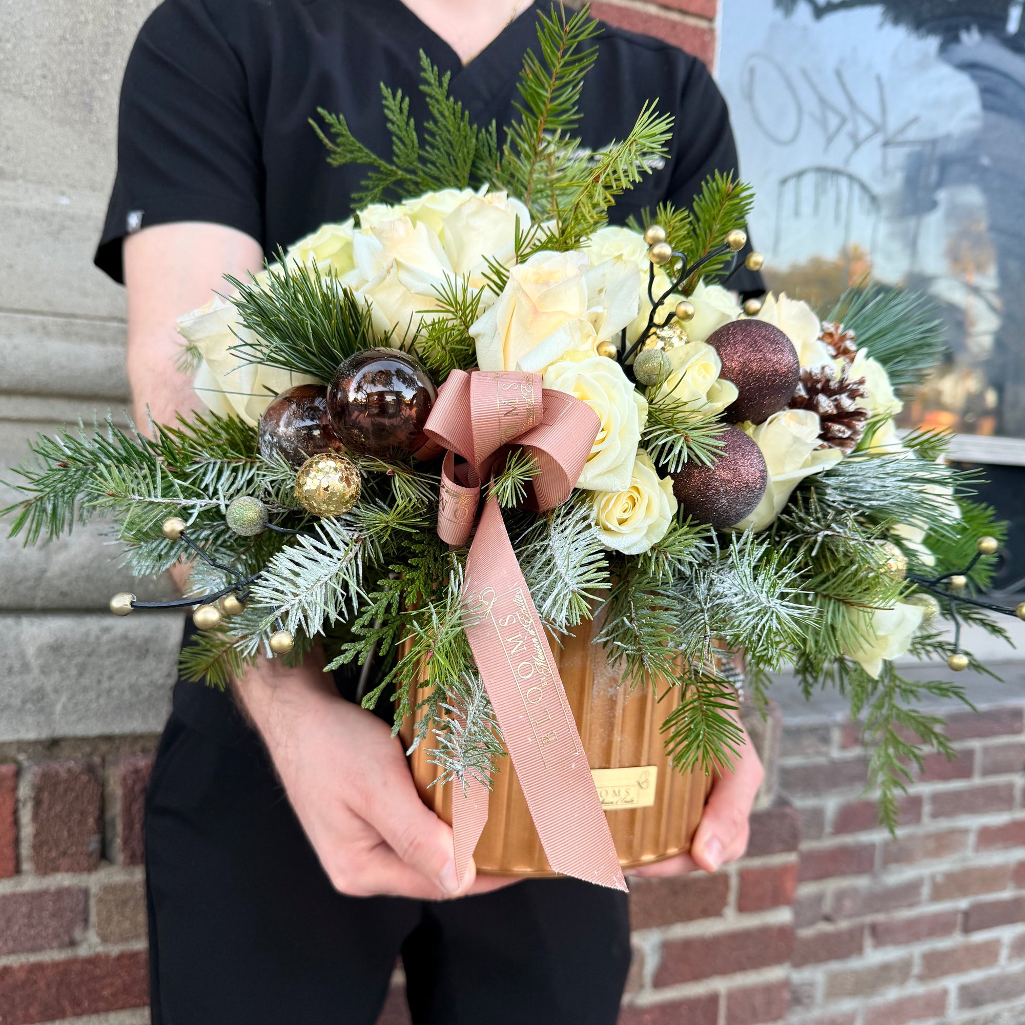 The Golden Evergreen Arrangement