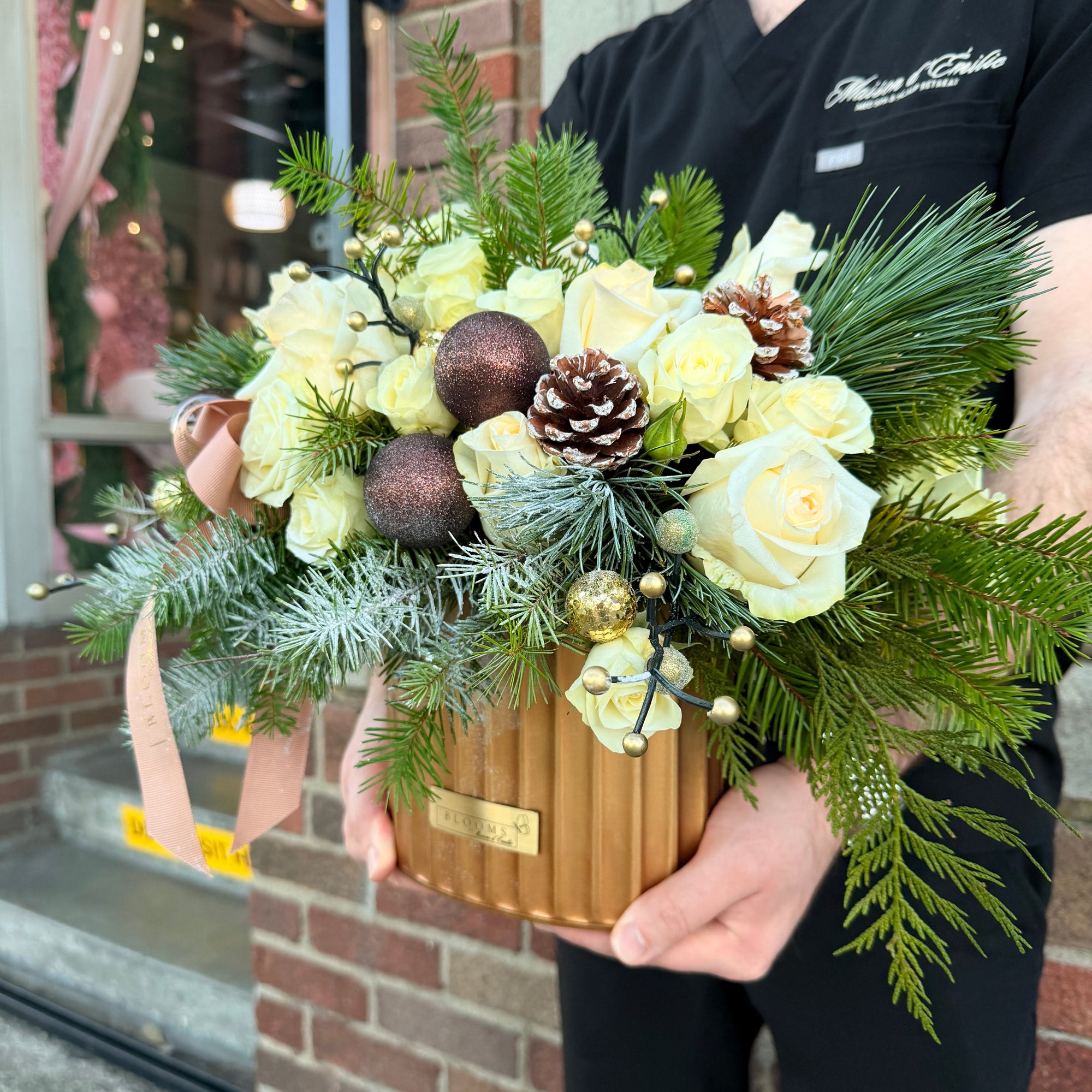 The Golden Evergreen Arrangement