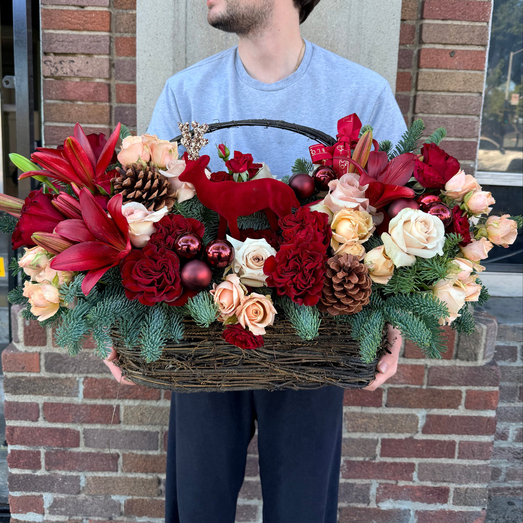 The Winter Stag Basket