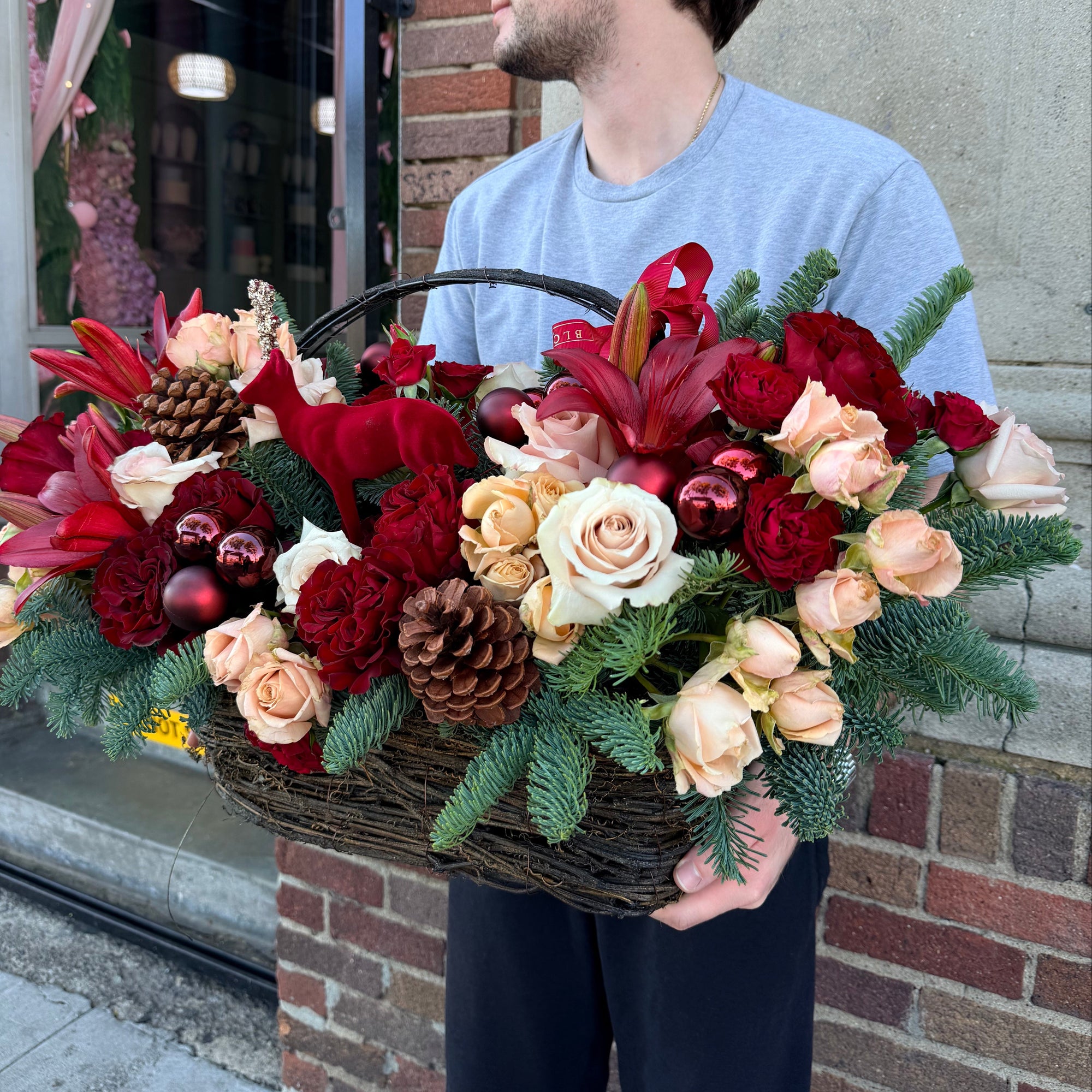 The Winter Stag Basket