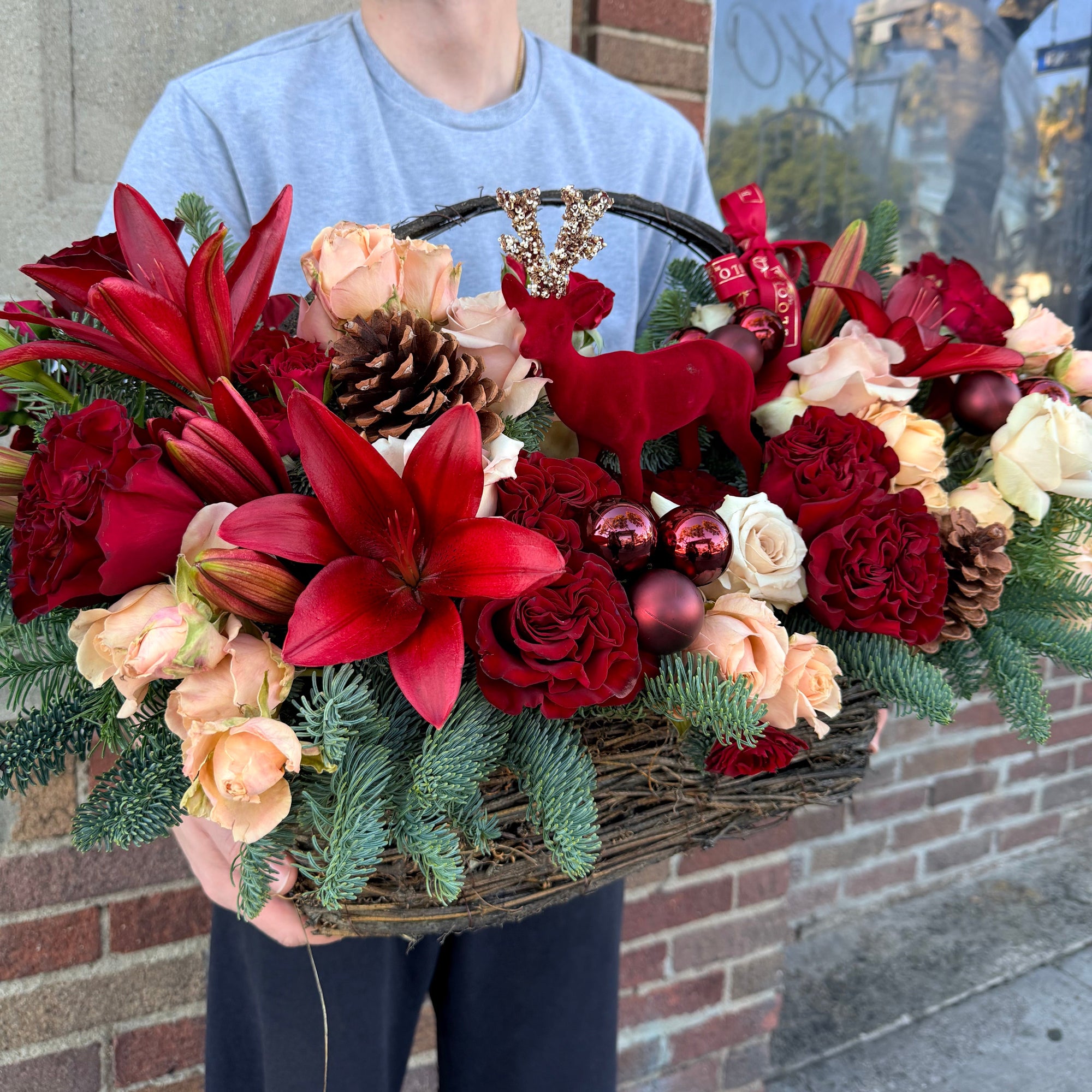 The Winter Stag Basket