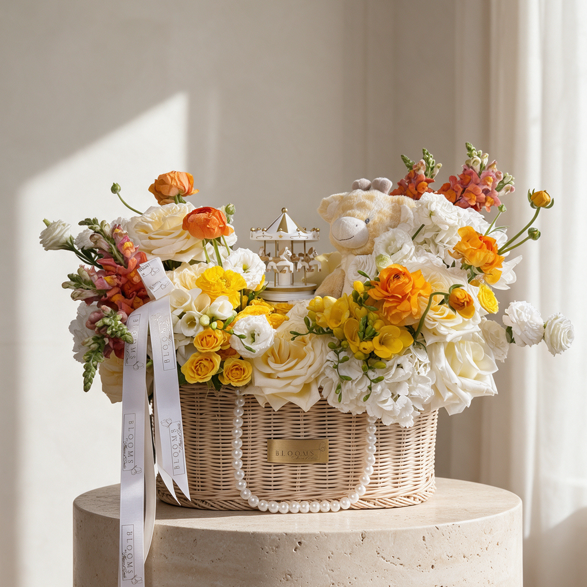 Sunny Carousel Basket