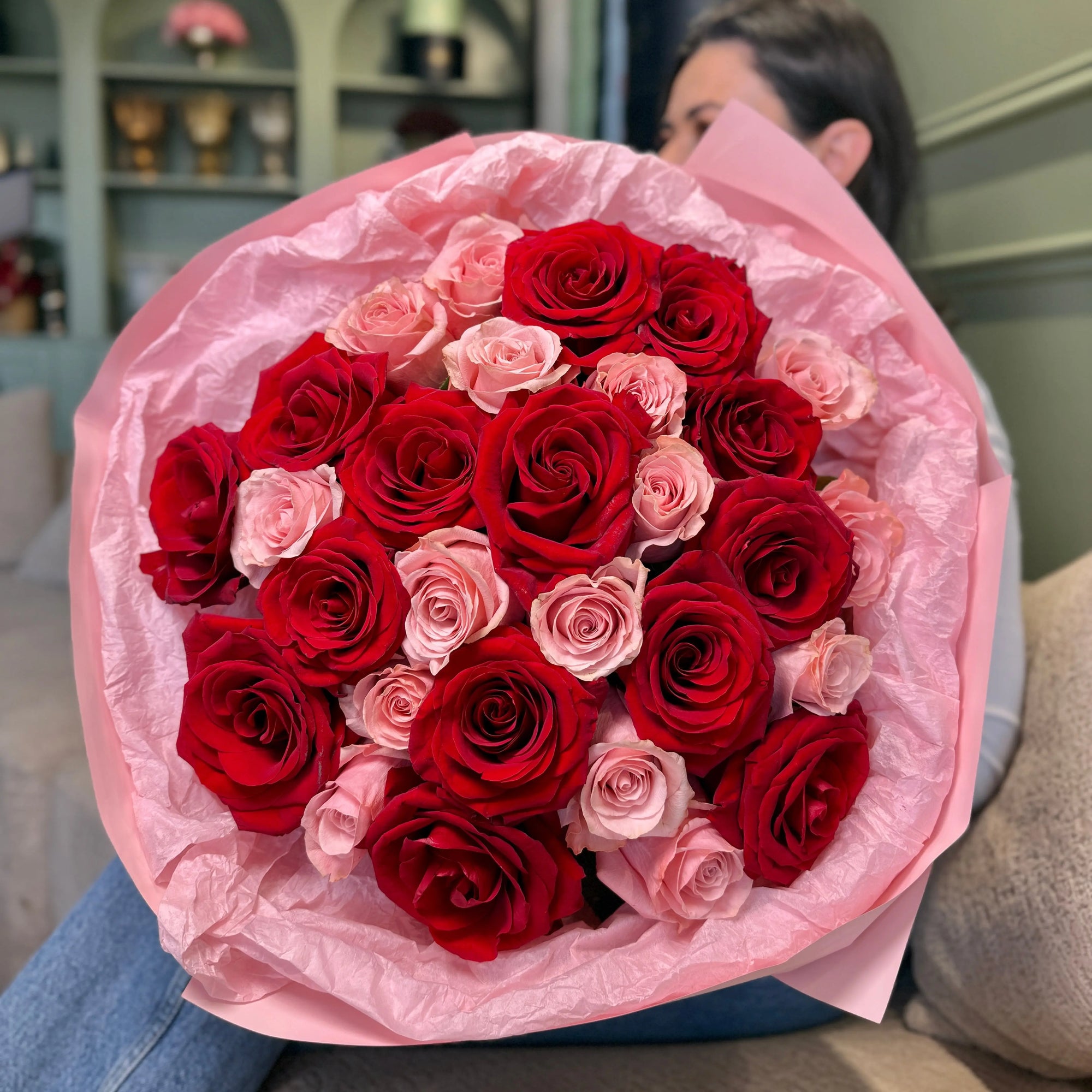 The Blush & Scarlet Bouquet