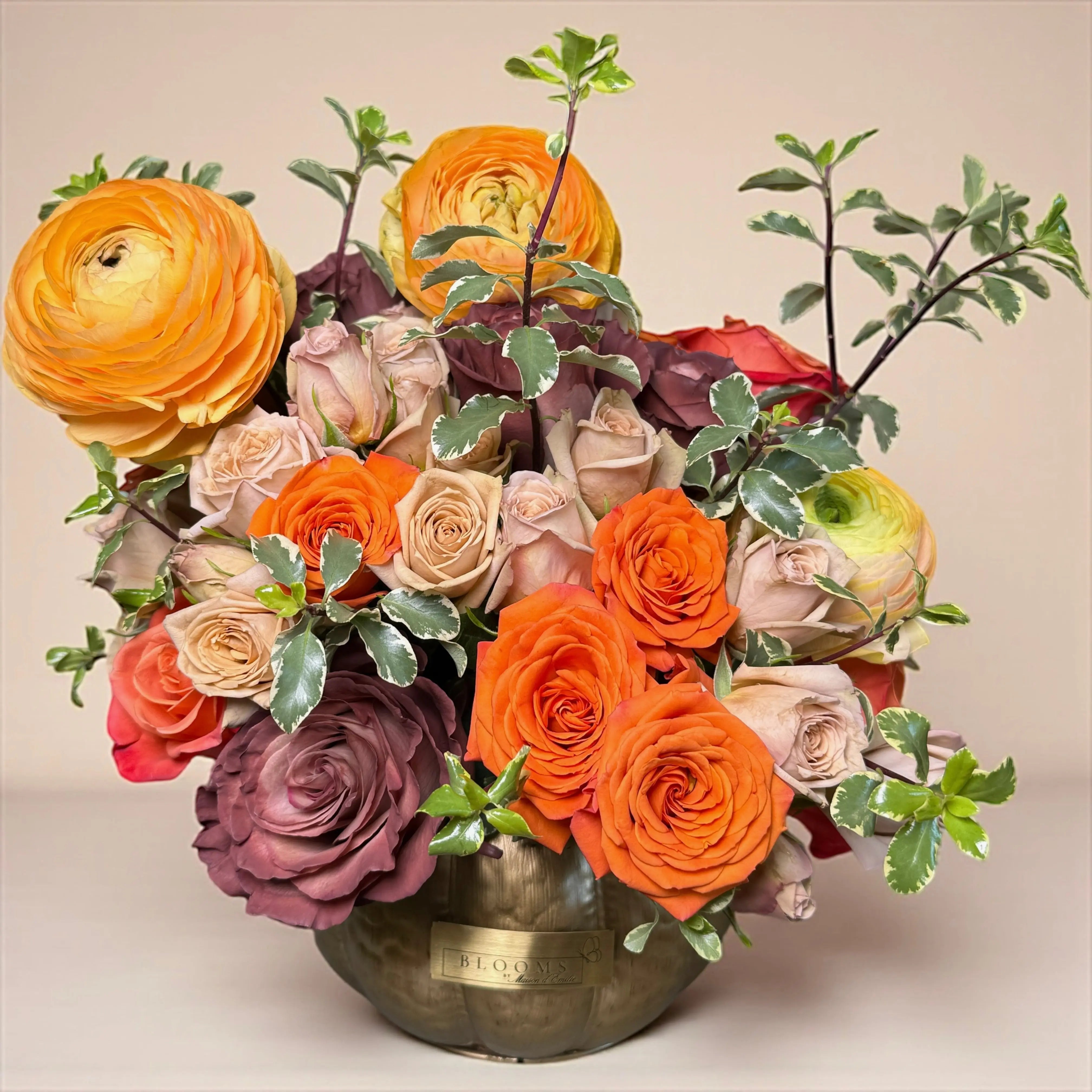 Eternal Bloom Box – Luxury Pink & Green Roses by Blooms by Maison