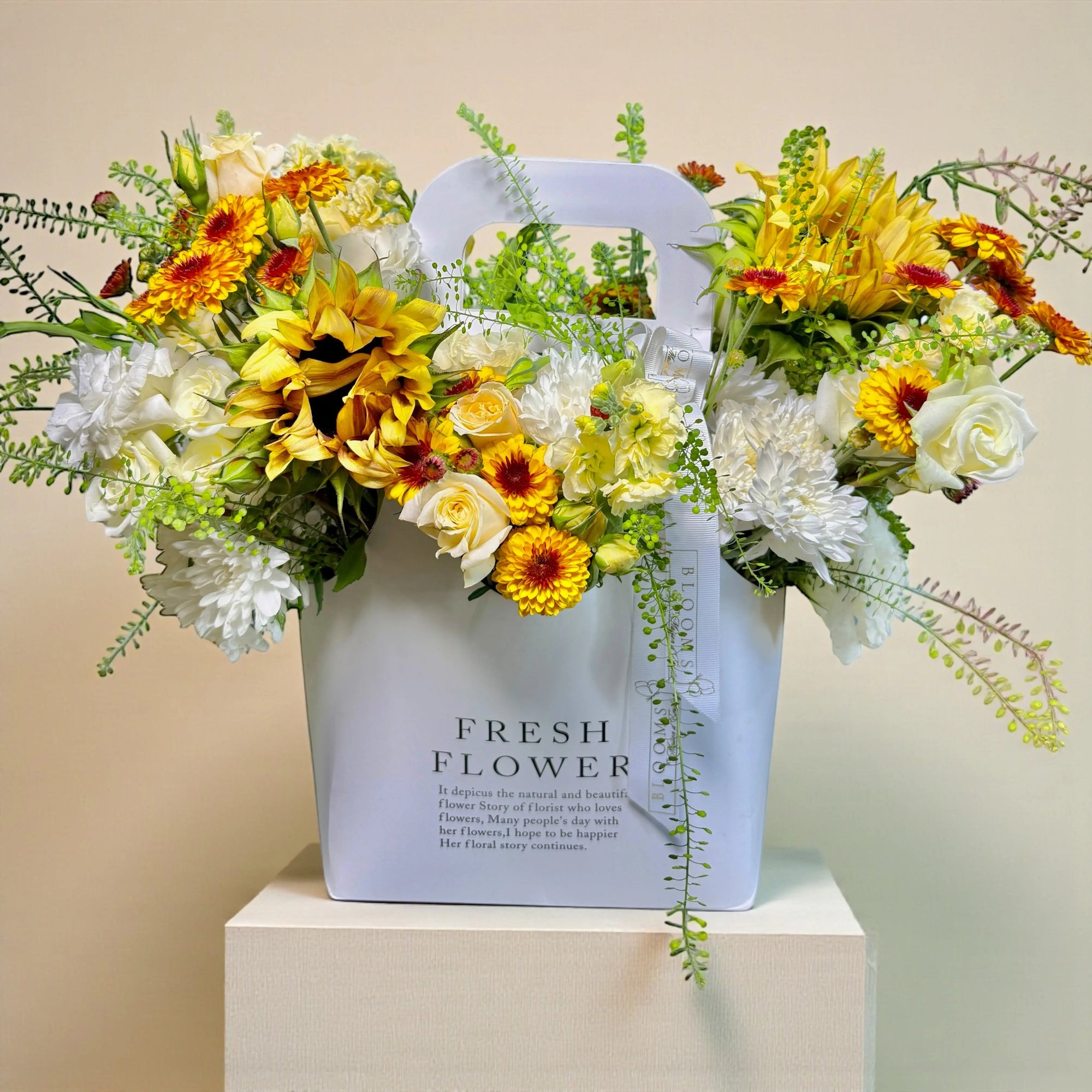 Golden Meadow Floral Tote