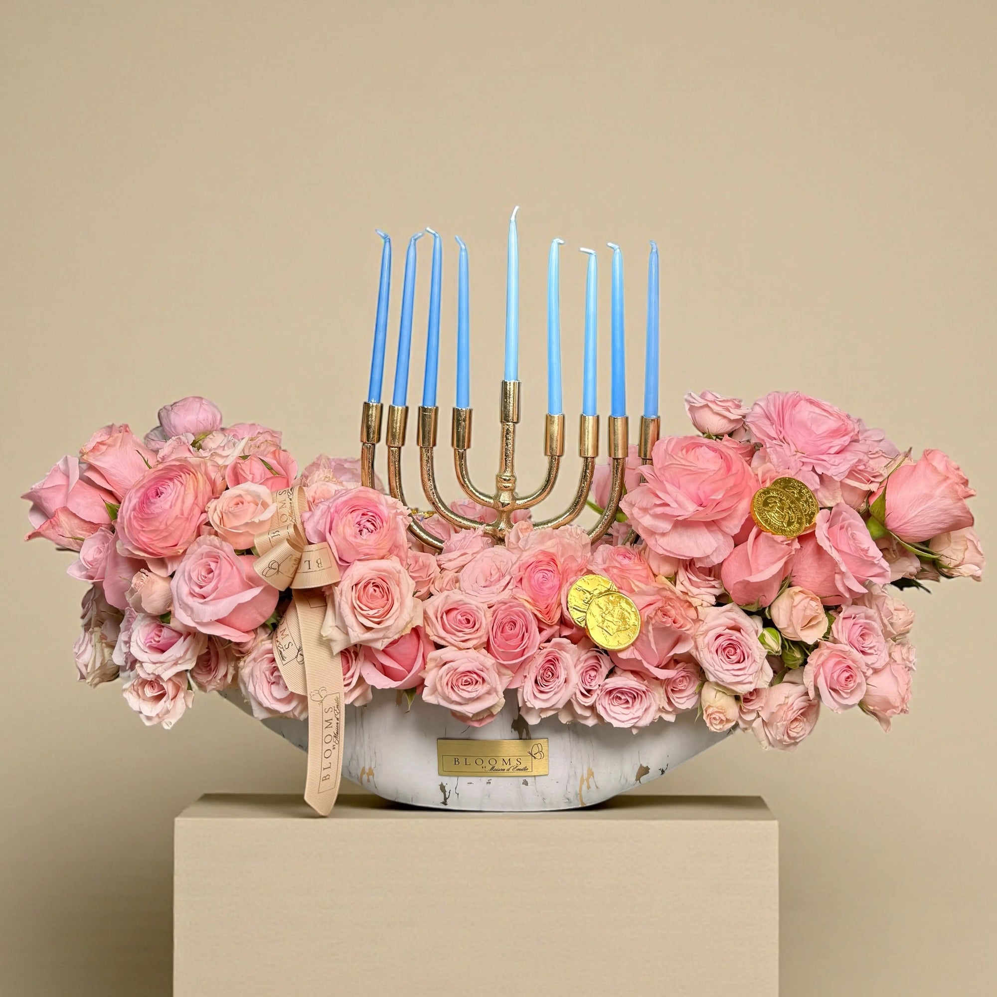 The Blush Menorah Centerpiece