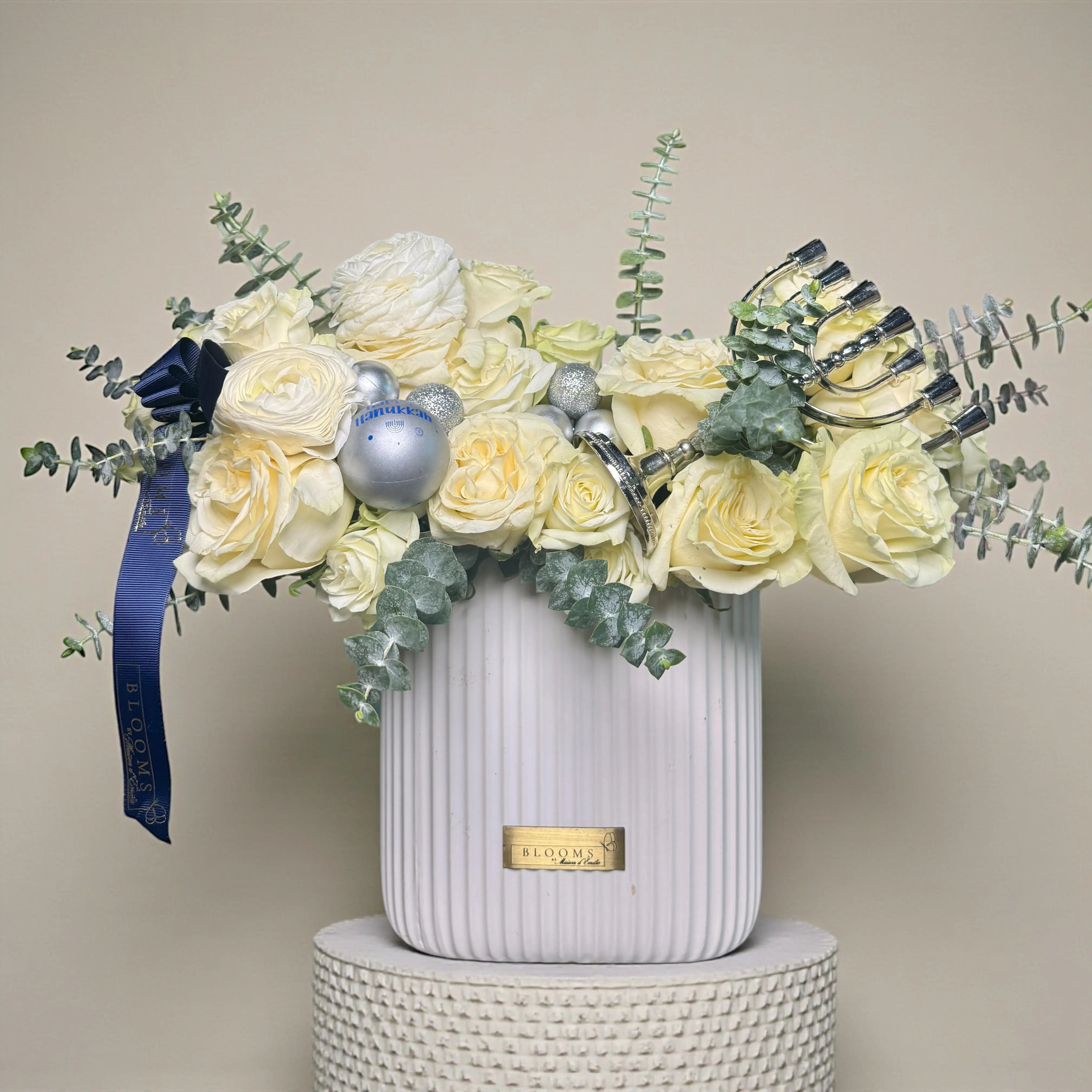 Eternal Bloom Box – Luxury Pink & Green Roses by Blooms by Maison