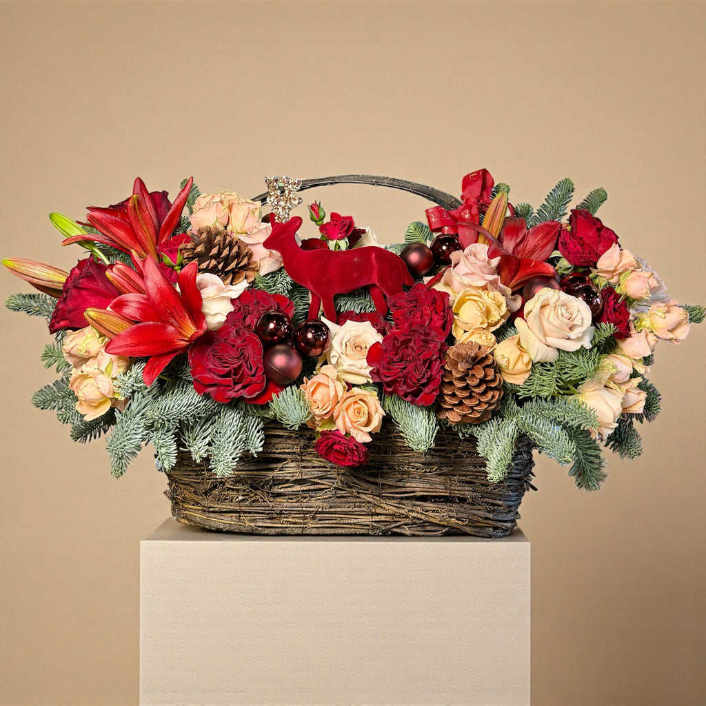 The Winter Stag Basket