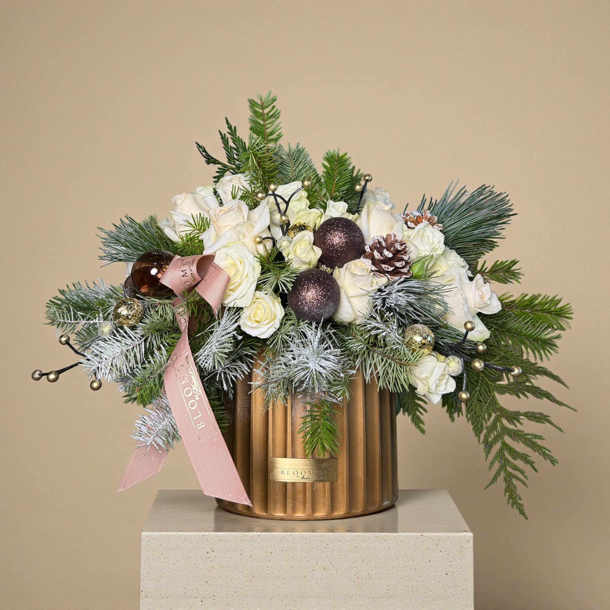 The Golden Evergreen Arrangement