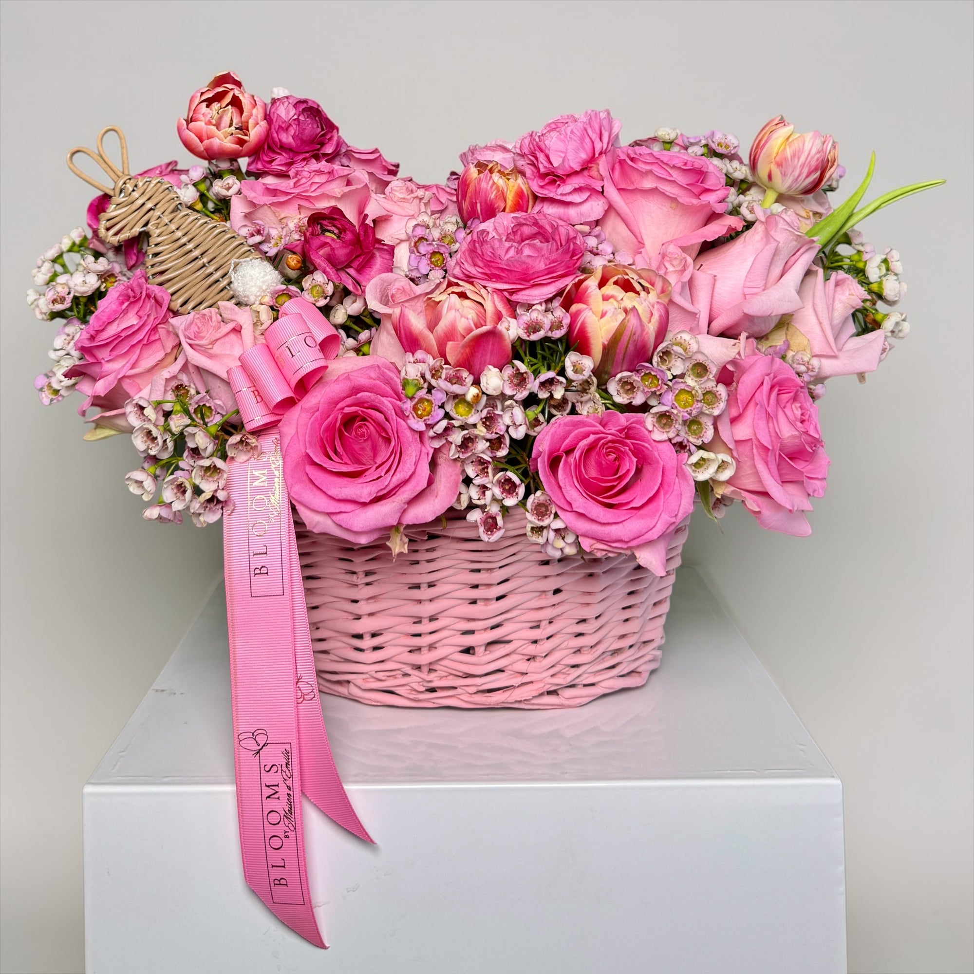 Blush Bunny Basket