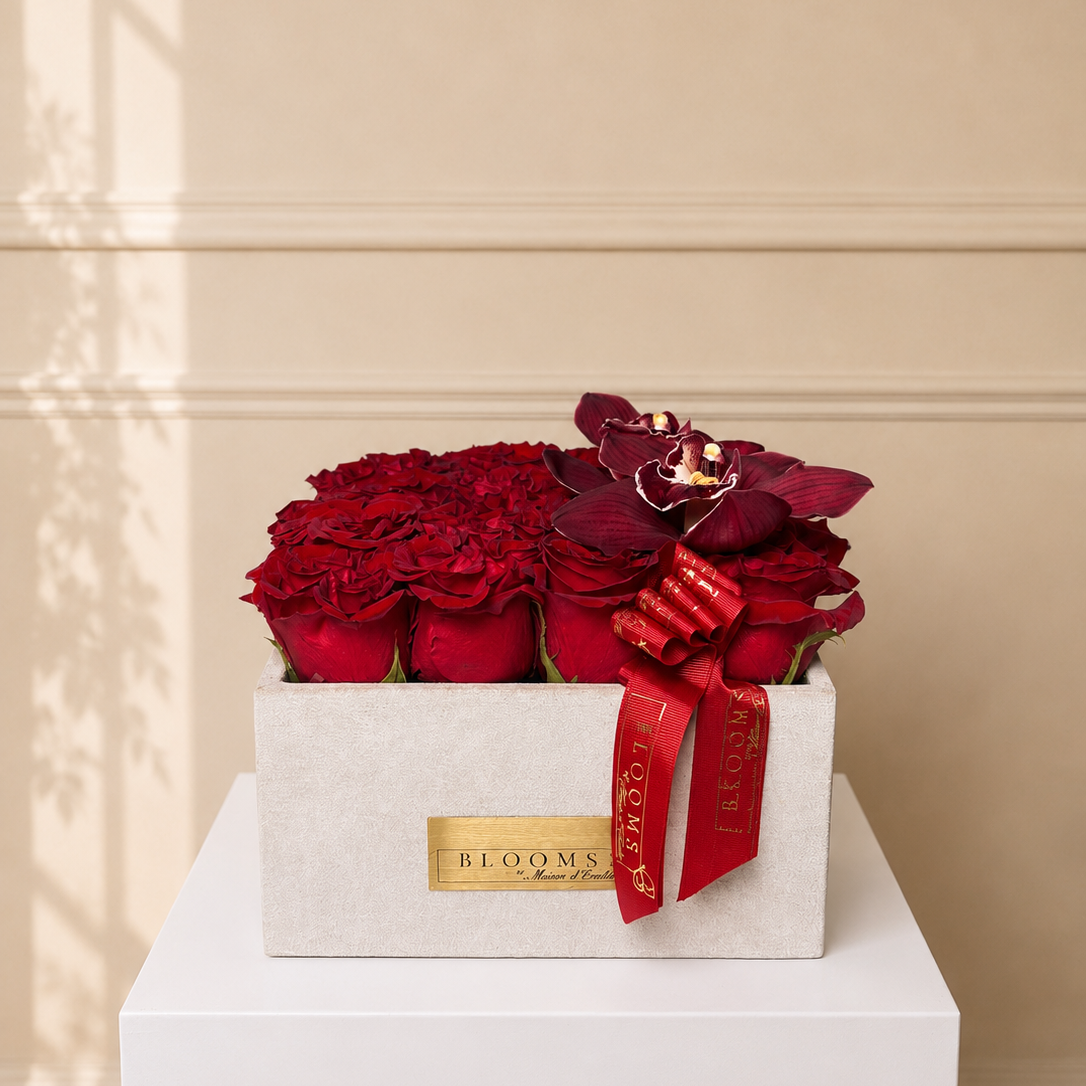 Red Rose & Orchid Signature