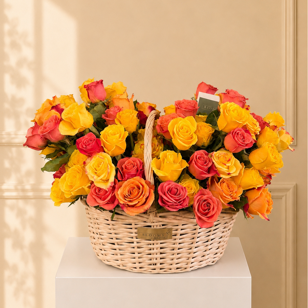 Sunset Symphony Basket